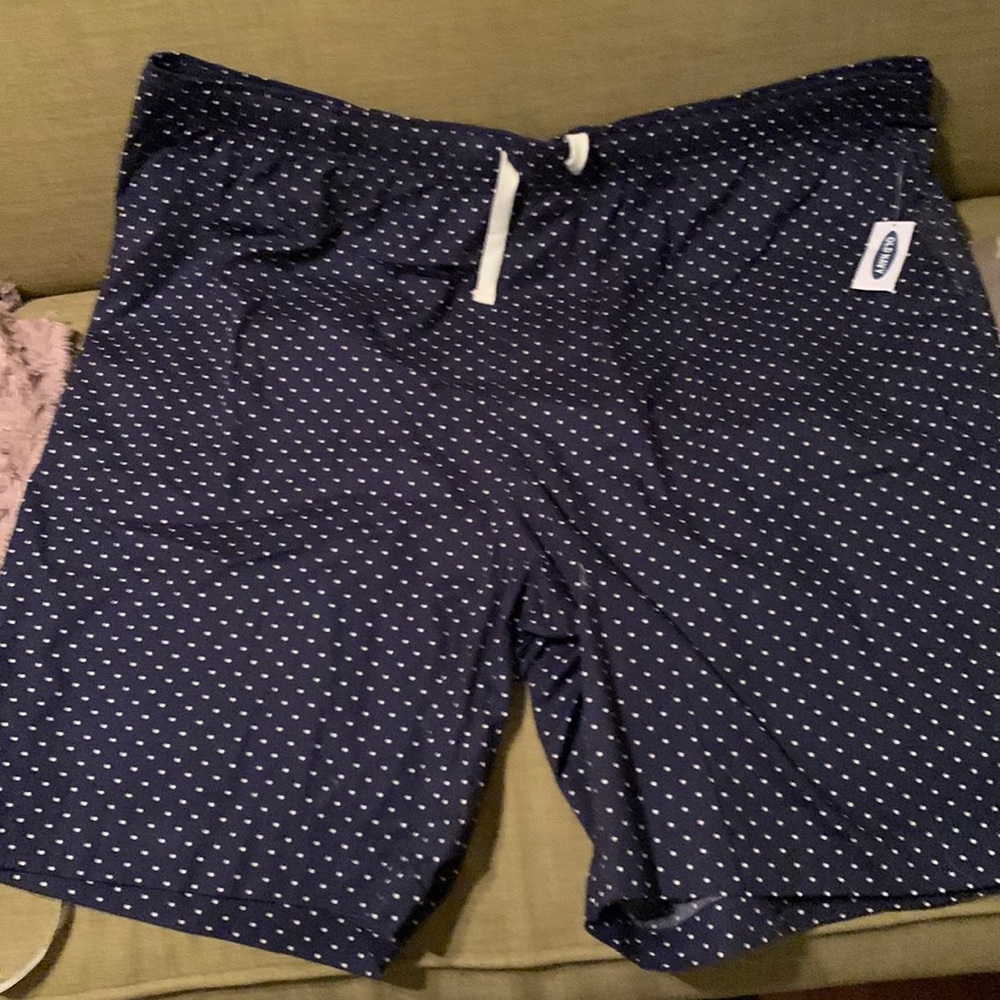 Polka dot cotton shorts